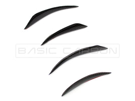 Load image into Gallery viewer, Basic Carbon Universal Pre-Preg Dry Carbon Front Bumper Corner Canard