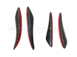 Load image into Gallery viewer, Basic Carbon Universal Pre-Preg Dry Carbon Front Bumper Corner Canard