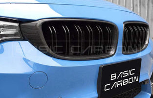 Load image into Gallery viewer, Basic Carbon BMW F32 F80 F82 Gloss Carbon Fibre Kidney Grille (Inc. M3 & M4)