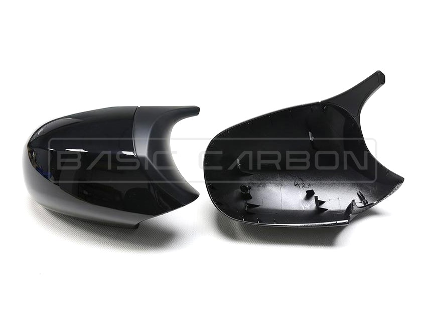Basic Carbon BMW E87 E90 E92 E93 LCI Gloss Black Mirror Covers (Inc. 130i, 335d & 335i)