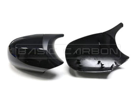 Load image into Gallery viewer, Basic Carbon BMW E87 E90 E92 E93 LCI Gloss Black Mirror Covers (Inc. 130i, 335d &amp; 335i)
