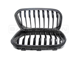 Load image into Gallery viewer, Basic Carbon BMW F22 F23 F87 Carbon Fibre Kidney Grille (Inc. M235i, M240i, M2 &amp; M2 Competition)

