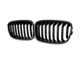 Load image into Gallery viewer, Basic Carbon BMW F20 F21 LCI Carbon Fibre Kidney Grille (Inc. 125i, M135i &amp; M140i)
