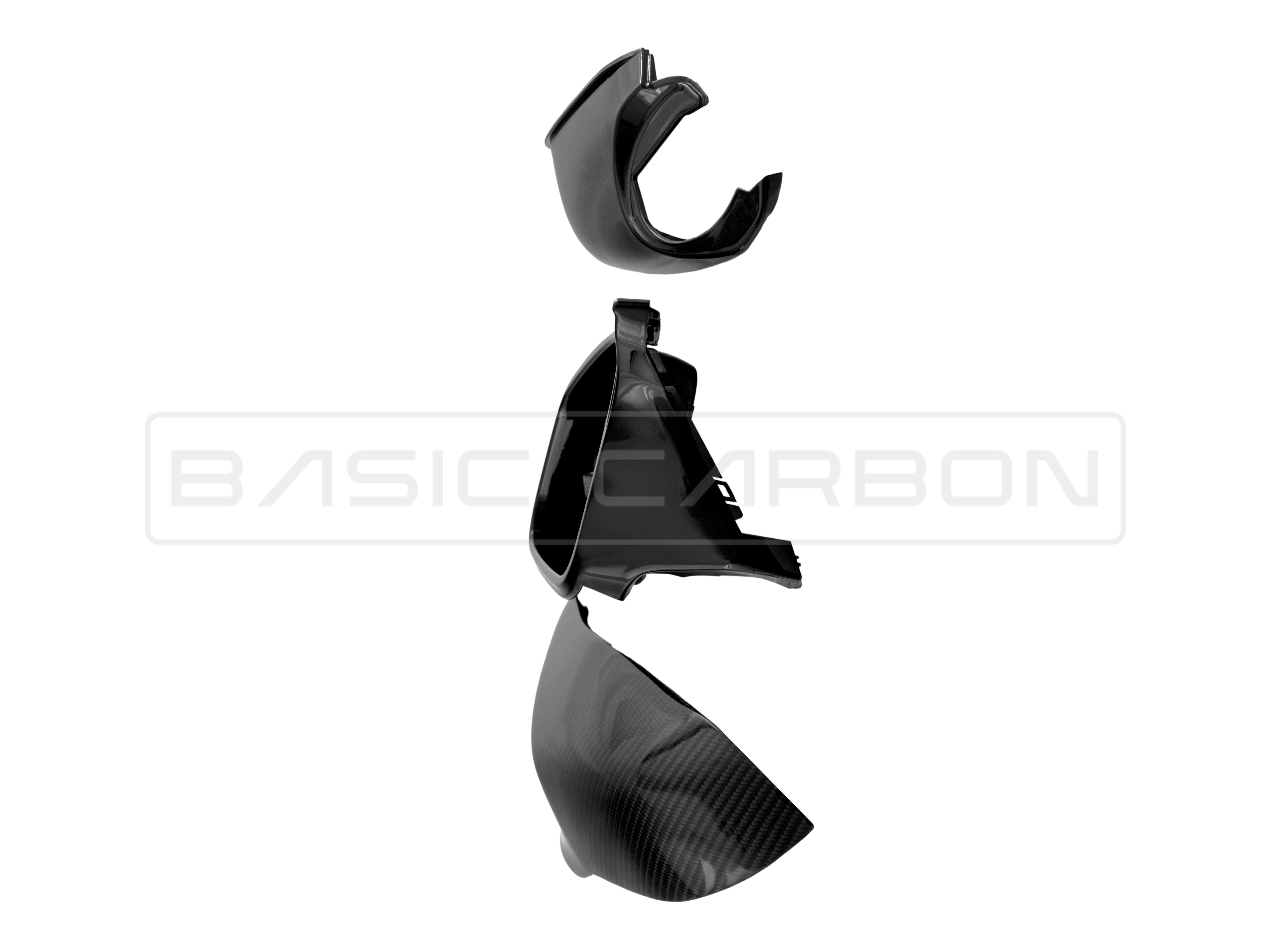 Basic Carbon BMW F20 F22 F30 F32 F87 Pre-Preg Dry Carbon Fibre Complete Mirror Unit (Inc. M135i, 335i & M2)