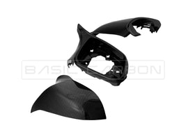Load image into Gallery viewer, Basic Carbon BMW F20 F22 F30 F32 F87 Pre-Preg Dry Carbon Fibre Complete Mirror Unit (Inc. M135i, 335i &amp; M2)
