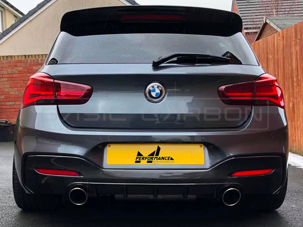 Basic Carbon BMW 1 Series F20 F21 Carbon Rear Roof Spoiler (inc. M135i & M140i)