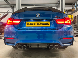 Load image into Gallery viewer, Basic Carbon BMW F82 M4 Pre-Preg Carbon Performance Rear Spoiler
