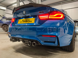 Load image into Gallery viewer, Basic Carbon BMW F82 M4 Pre-Preg Carbon Performance Rear Spoiler
