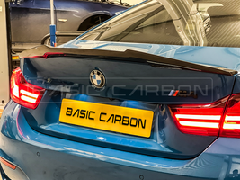 Load image into Gallery viewer, Basic Carbon BMW F82 M4 Pre-Preg Carbon Performance Rear Spoiler

