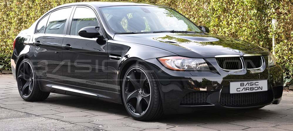 Basic Carbon BMW E87 E90 E92 E93 LCI Gloss Black Mirror Covers (Inc. 130i, 335d & 335i)