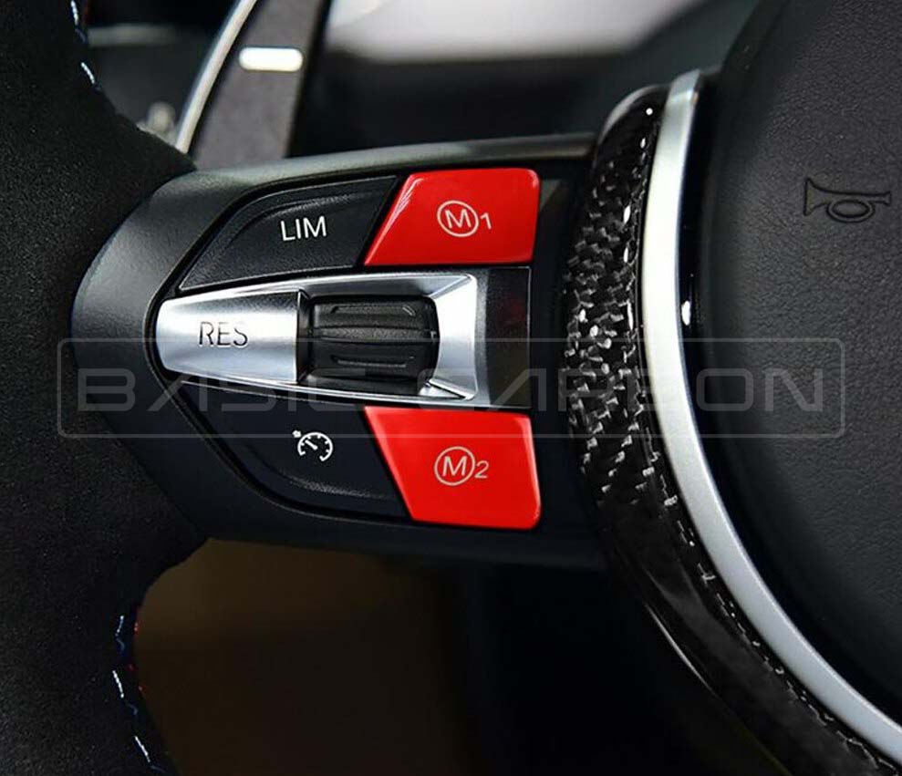 Basic Carbon BMW F06 F10 F80 F82 F85 F87 M1 M2 Steering Wheel Buttons (Inc. M2, M3, M4 & X6 M)
