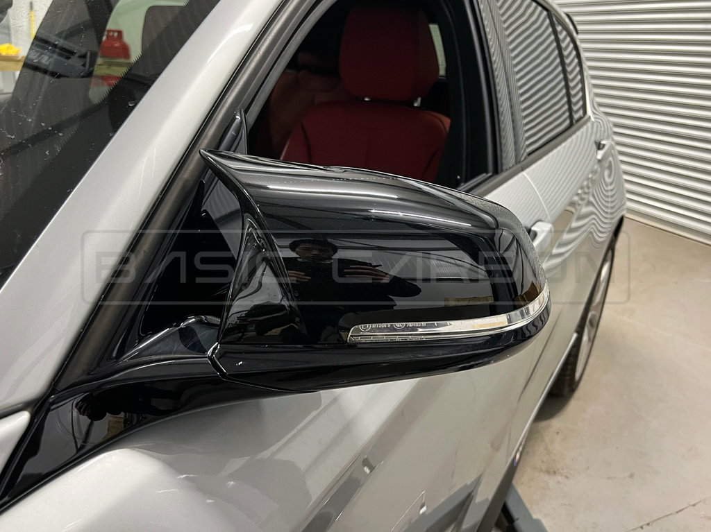 Basic Carbon BMW F20 F22 F30 F32 F87 Gloss Black Mirror Covers (Inc. M135i, M235i, 335i & M2)