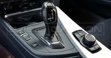 Load image into Gallery viewer, Basic Carbon BMW F20 F22 F30 F32 Pre-Preg Dry Carbon Fibre Gear Surround Cover (Inc. M135i, M240i, 335i &amp; 435i)
