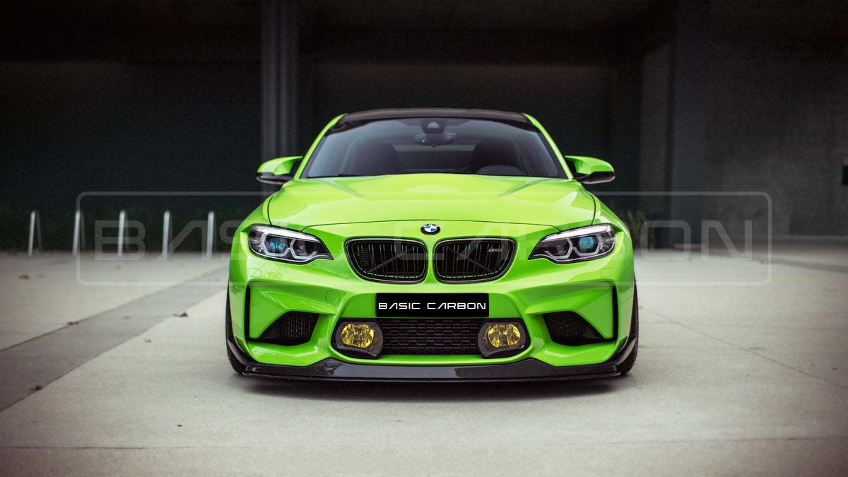 Basic Carbon BMW F22 F23 F87 Carbon Fibre Kidney Grille (Inc. M235i, M240i, M2 & M2 Competition)