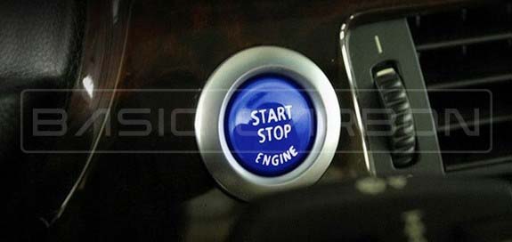 Basic Carbon BMW Start Stop Button (Inc. 335i, M2, M4 & X5 M)