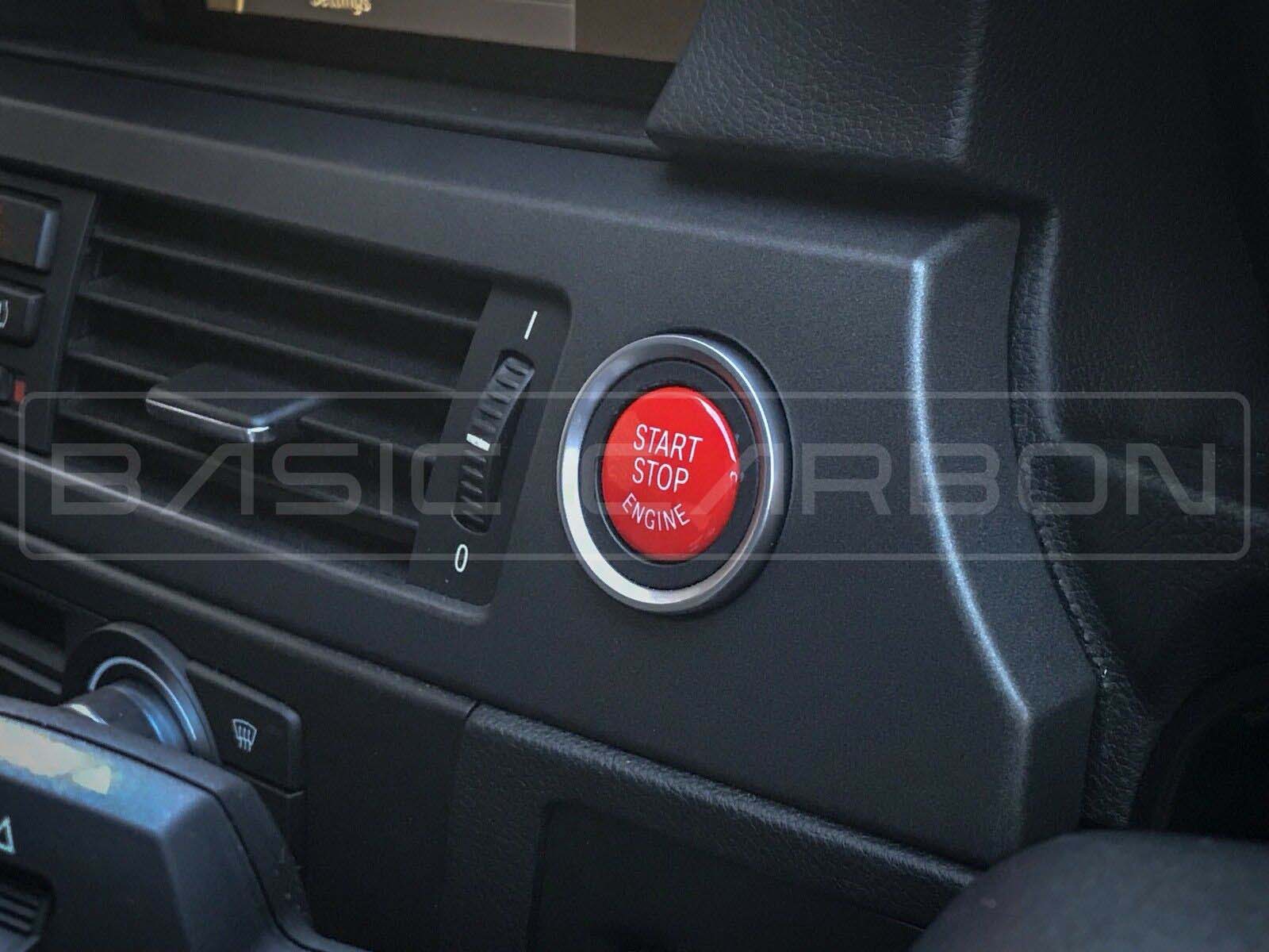 Basic Carbon BMW Start Stop Button (Inc. 335i, M2, M4 & X5 M)
